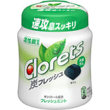 Clorets Gum Charcoal Fresh Mint flavor Bottle type 112g Mondelez Japan