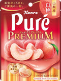 Kanro Pure Gummi Caramelo Premium Durazno Blanco de Yamanashi 54g gomita