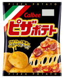 Calbee pizza snack chips de pommes de terre 60g