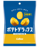 Calbee Potato Delux chips Snack sabor sal suave 50g