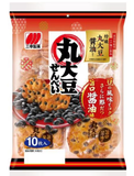 Rice cracker with whole soybeans Soy sauce flavor Senbei 10pcs Sanko