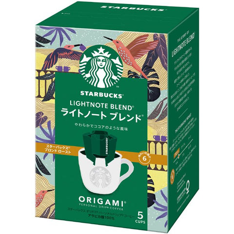 Starbucks Origami Personal Drip coffee Lightnote Brend 5 cups