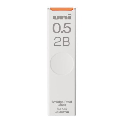 Uni Druckbleistiftminen Nachfüllung 0,5 mm 2B 40 Minen Mitsubishi Pencil
