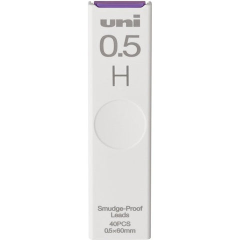 Uni Minen für Druckbleistift 0,5 mm H, 40 Minen Mitsubishi Pencil