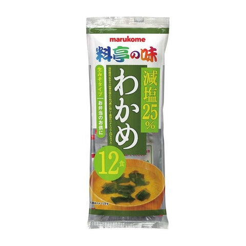 Marukome Instant Wakame Seaweed Low Salt Miso Soup 12packs