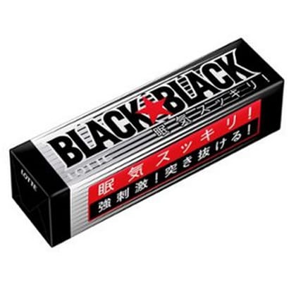 Lotte Black Black Strong mint Gum 9pcs