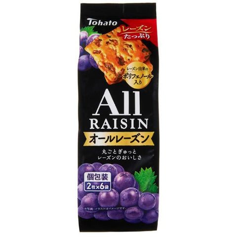 Tohato All Raisin Cookie 12 pcs