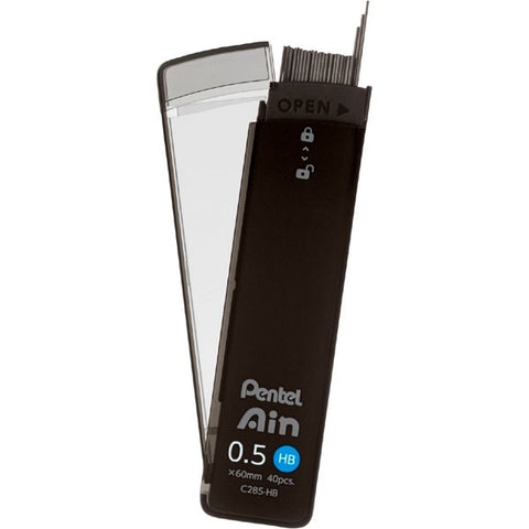 Pentel Ain Mechanical Pencil Lead Refill 0.5mm HB 40 leads