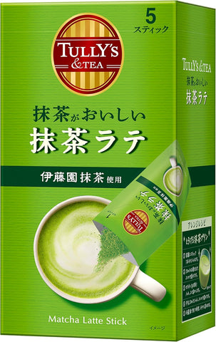 Tully's & Tea Matcha Latte Powder 5 sticks