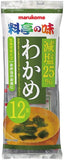 Marukome Instant Wakame Seaweed Low salt Miso Soup 12packs