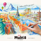 Pentel Color Mechanical pencil Art Multi8 8 colors XPH804