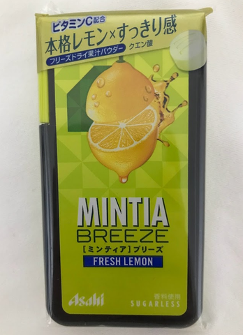 Asahi Mintia Breeze Fresh Lemon Sugarless 30 Tablets Japan Shop Okawa asahi-mintia-breeze-fresh-lemon-sugarless-30-tablets-japan-shop-okawa