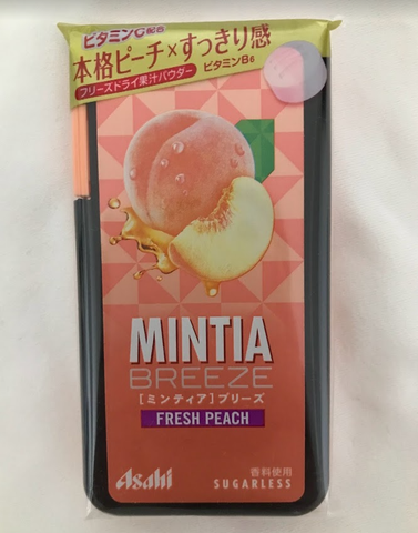 Asahi Mintia Breeze Fresh Peach tanpa gula 30 tablet