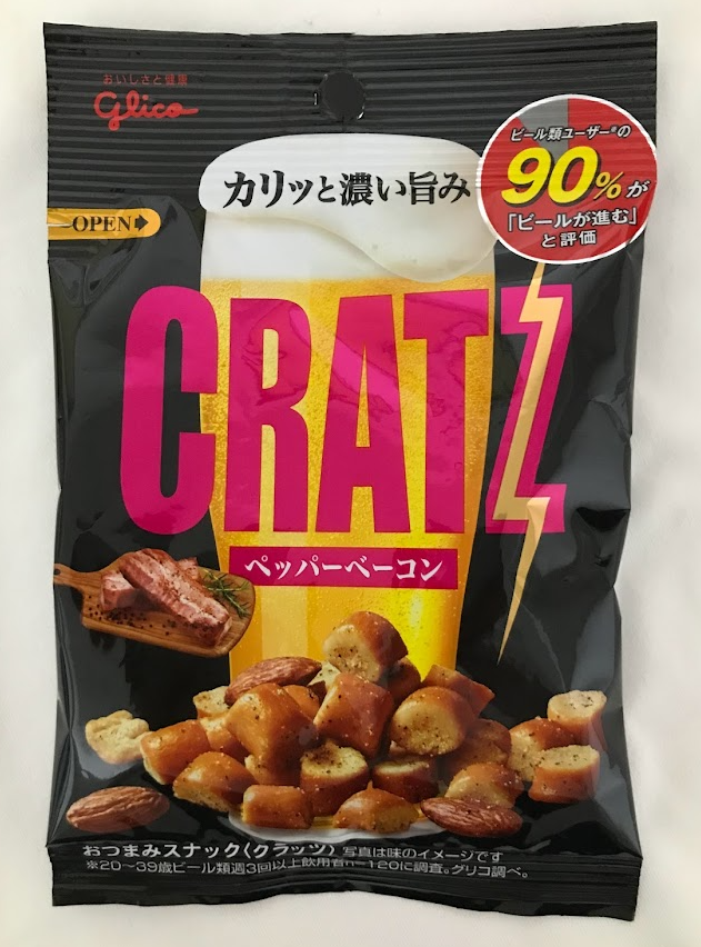 CRATZ Pepper Bacon taste 42g Glico – Japan Shop Okawa