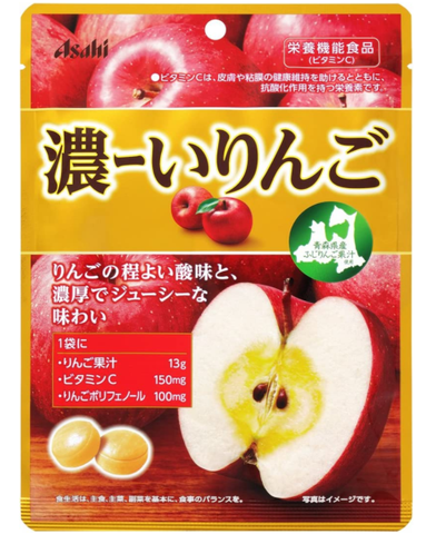 Caramelo rico en manzana Asahi 88g