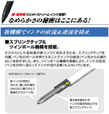 Jetstream 圆珠笔 0.5 毫米 3 色黑色、蓝色、红色 SXE3-400-05.1 Uni 三菱铅笔