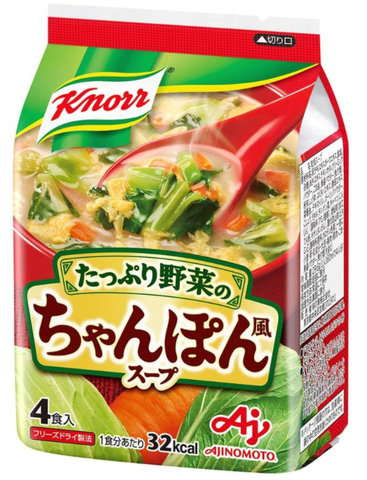 Knorr Súp Chanpon Rau Củ 4 Ly Ajinomoto
