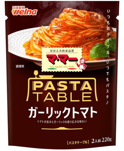 Mama Pasta Table Instant Spaghetti Garlic tomato sauce 2servings 220g