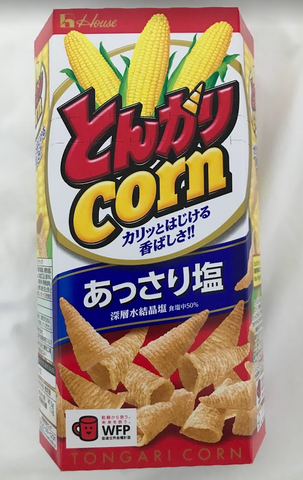 Tongari Corn Light Salt taste corn snack 75g House foods