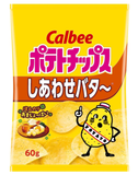 Calbee Potato chips Happy Butter taste snack 60g