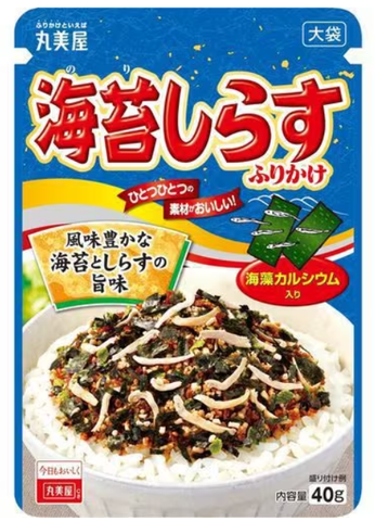 Dried seaweed and Shirasu Whitebait Rice Seasoning furikake 40g Marumiya