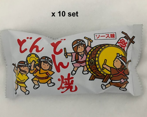 Don-Don-Yaki Molho de soja Bolacha de arroz Senbei 12g x 10 conjunto