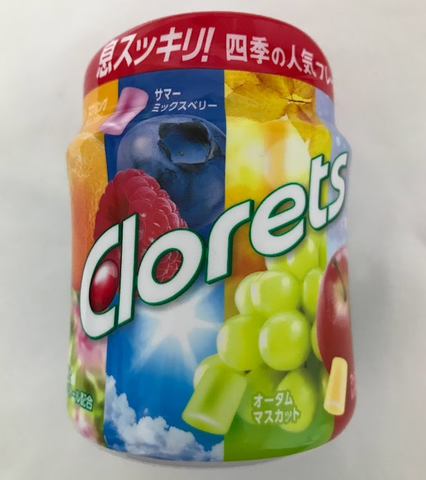 클로레츠 XP 껌 과일모듬맛 병형 140g Mondelez Japan