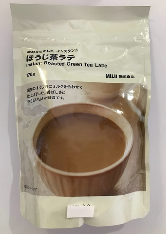Muji Instant geröstetes Grüntee-Latte-Pulver 170g Hojicha Mujirushi