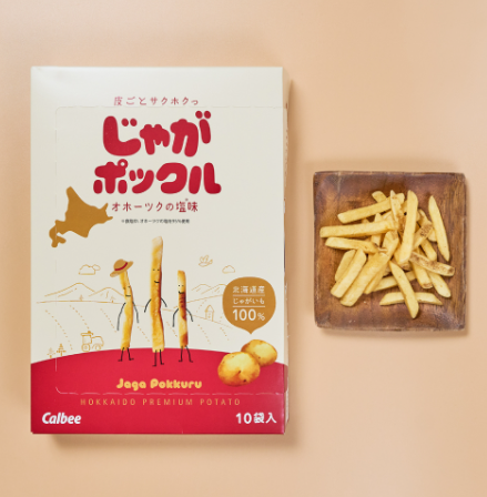 Jaga Pokkuru 18g x 10 packs Okhotsk salt taste Calbee Potato snack
