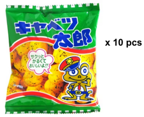 10 x Cabbage Taro corn snack 14g japanese snack Yaokin