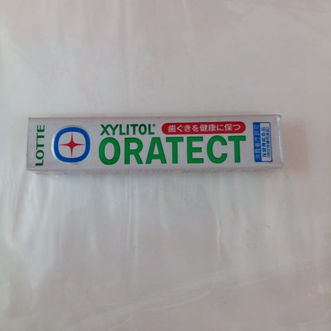 Lotte XYLITOL Oratect Clear Mint sabor Chicles 14uds