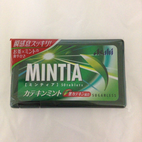 Asahi Mintia Green tea Katekin Mint flavor sugarless 50 tablets