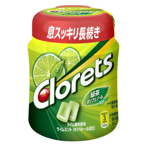 클로레츠 XP 껌 라임 민트맛 병형 140g Mondelez Japan