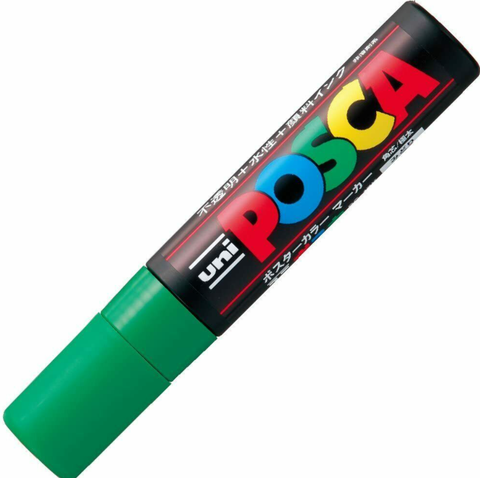 Uni Posca Green Color Extra Bold point Paint Marker Pen