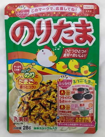Marumiya Rice Seasoning Furikake Egg and Toasted seaweed taste 28g