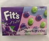 Lotte Fit's Gum Grape Mix sabor 12uds