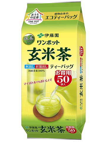 Itoen One Pot Genmaicha Brown rice Green Tea bag 50 bags