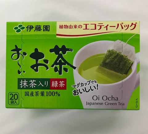 Saco de chá verde Itoen Oi Ocha 20 saquinhos