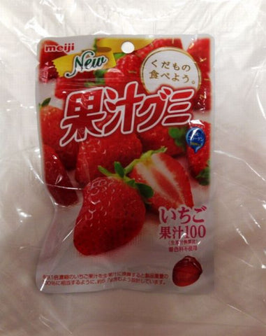 Meiji Strawberry Gummi Candy gummy 51 ក្រាម។
