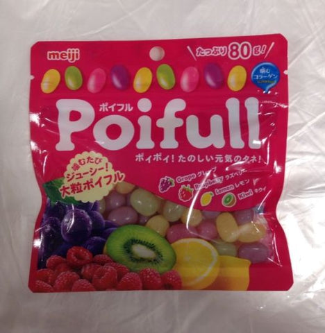 Meiji Poiful Fruit Gummi Candy gummy 80 ក្រាម។