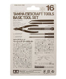 Juego de herramientas básico Tamiya 74016