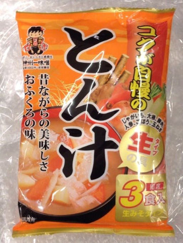 Sopa de missô com puxão e vegetais 3 pacotes Shinshuichi tonjiru