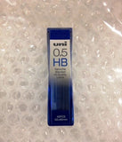 Uni Nano Dia Mechanical Pencil Refils 0.5mm HB Black 40 សំណ